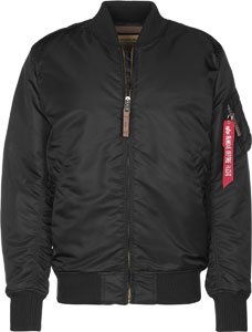 ALPHA INDUSTRIES 168100-3-M Chaqueta Bomber, Negro (Black 3), Medium (Tamaño del Fabricante: M) para Hombre