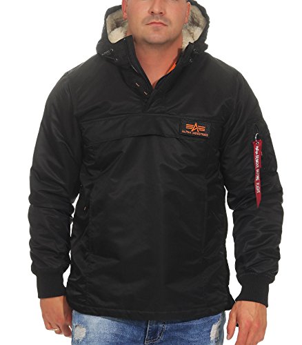 ALPHA INDUSTRIES 178139-3-S Chaqueta, Negro (Black 3), Small (Tamaño del Fabricante: S) para Hombre