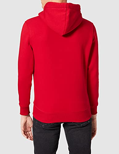 ALPHA INDUSTRIES Basic Sudadera con Capucha, Hombre, Rojo (Red), 43.73