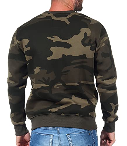 ALPHA INDUSTRIES Basic Sweater Sudadera, Olive Camo, M para Hombre