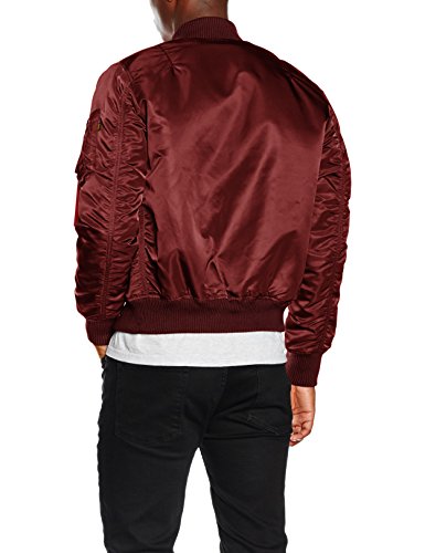 ALPHA INDUSTRIES Flight Jacket|MA-1 VF 59 Chaqueta, Rojo (Burgundy 184), M para Hombre