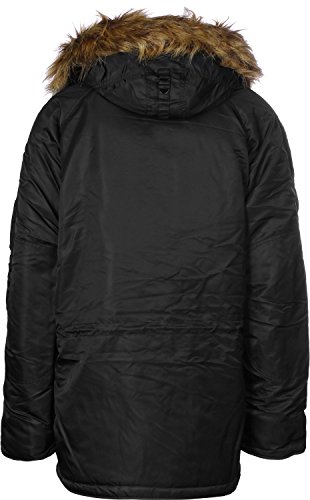 ALPHA INDUSTRIES N3B Parka, Negro (Black), L para Hombre