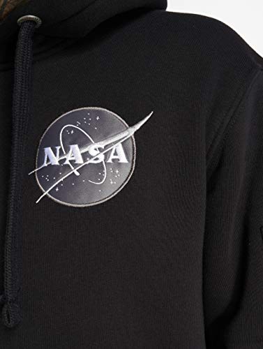 ALPHA INDUSTRIES Space Shuttle Hoody Sudadera, Black, L para Hombre