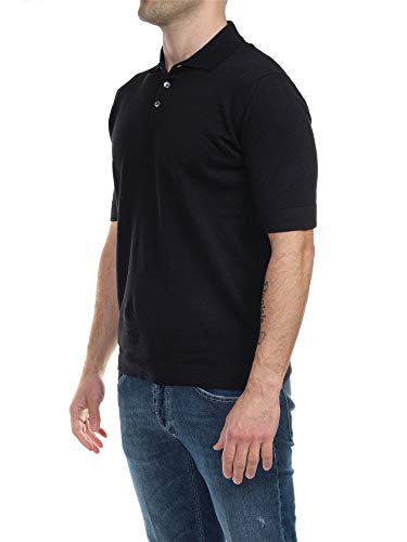 Alpha Studio AU-4281B 1123 - Polo para hombre Negro 50