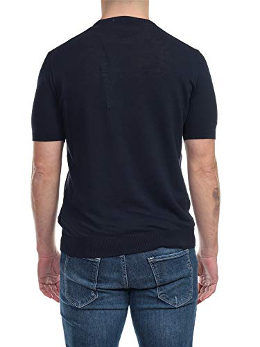 Alpha Studio AU4020CS 1027 - Camiseta de hombre azul azul oscuro 50