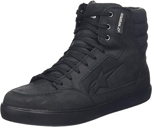 Alpinestars 1 - Botas de cuero para hombre negro negro/blanco 8.5 (41)