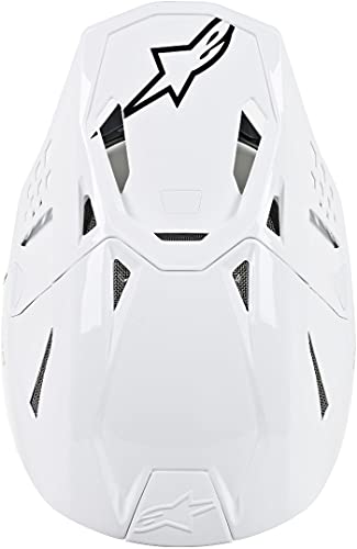 Alpinestars Casco Mx 2019 S-M8 Solid Blanco (S, Blanco)