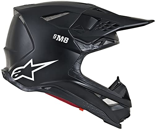 Alpinestars Casco Mx 2019 S-M8 Solid Matte Negro (Xl, Negro)