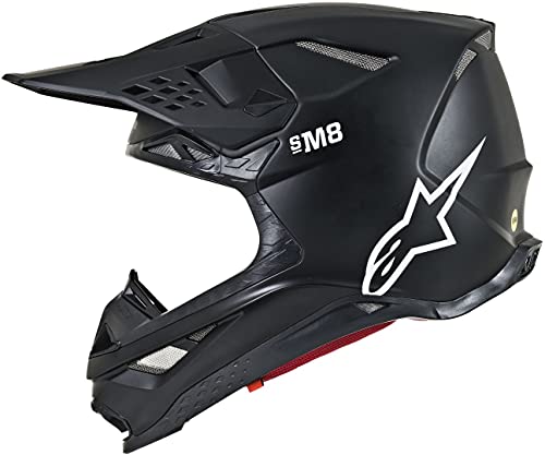 Alpinestars Casco Mx 2019 S-M8 Solid Matte Negro (Xl, Negro)