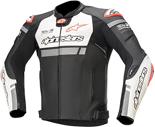 Alpinestars Chaqueta moto Missile Ignition Lt Jacket Tech-air Compatible Black White Red Fluo, BLACK/WHITE/RED/FLUO, 58