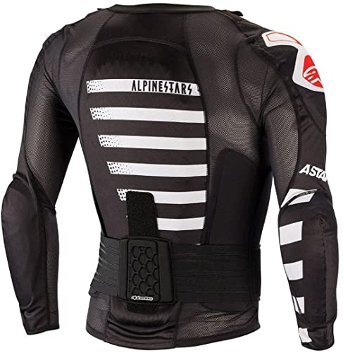 Alpinestars Chaqueta Protectora Mx Sequence Negro-Blanco-Rojo (L, Negro)