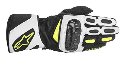 Alpinestars Guantes SP-2, color negro, blanco y amarillo neón, talla 3XL/12