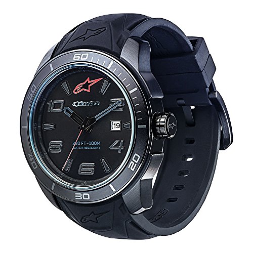 Alpinestars Reloj analógico para Unisex-Adultos. de Cuarzo con Correa en Silicona 1037-96010