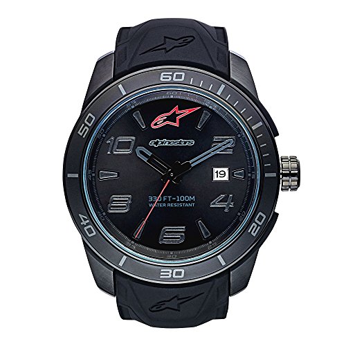 Alpinestars Reloj analógico para Unisex-Adultos. de Cuarzo con Correa en Silicona 1037-96010