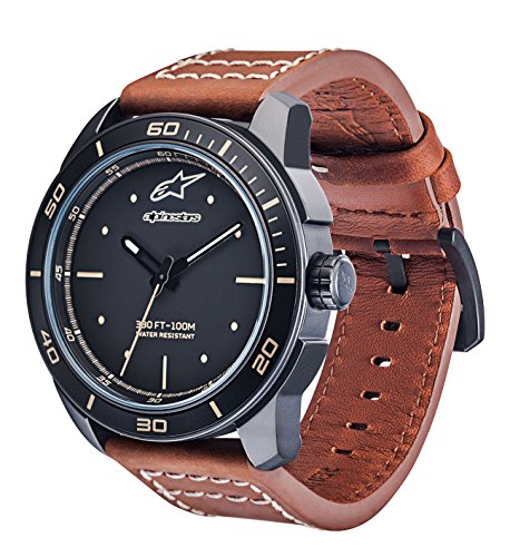 Alpinestars Reloj Análogo clásico para Hombres de Cuarzo con Correa en Cuero 1017-96069