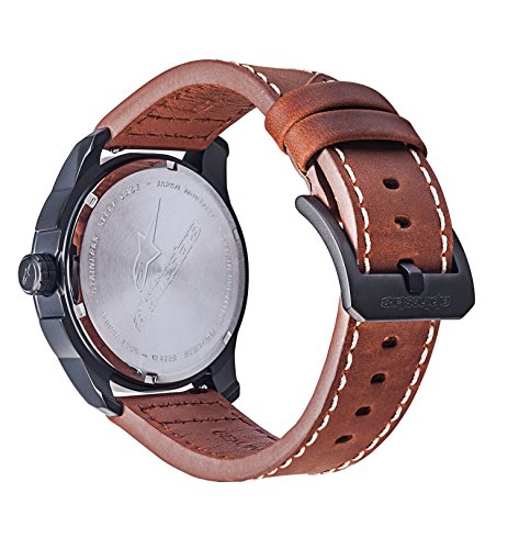 Alpinestars Reloj Análogo clásico para Hombres de Cuarzo con Correa en Cuero 1017-96069