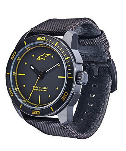 Alpinestars Reloj Análogo clásico para Hombres de Cuarzo con Correa en Nailon 1017-96045