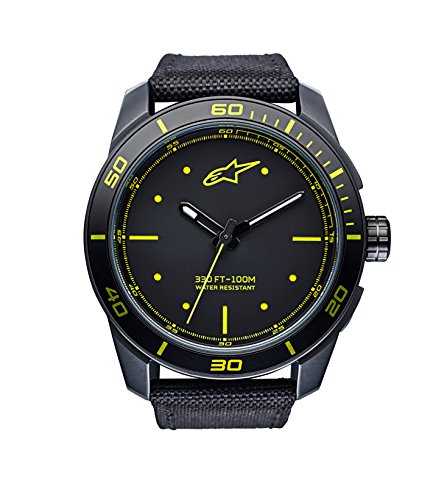 Alpinestars Reloj Análogo clásico para Hombres de Cuarzo con Correa en Nailon 1017-96045