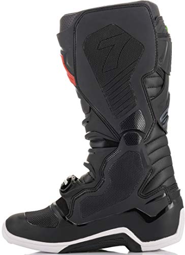 Alpinestars Tech 7 - Botas de motocross (talla 48), color negro, rojo y verde