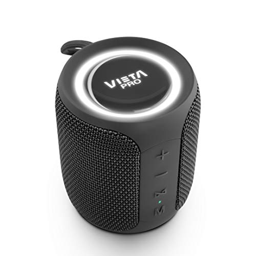 Altavoz Easy 2 de Vieta Pro, con Bluetooth 5.0, True Wireless, Micrófono, Radio FM, 12 Horas de autonomía, Resistencia al Agua IPX7 y botón Directo al Asistente Virtual; Acabado en Color Negro.