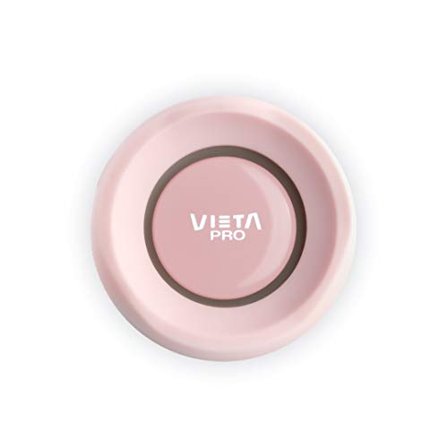 Altavoz Goody 2 de Vieta Pro, con Bluetooth 5.0, True Wireless, Micrófono, Radio FM, 12 Horas de batería, Resistencia al Agua IPX7, Entrada Auxiliar y botón Directo al Asistente Virtual; Color Rosa.
