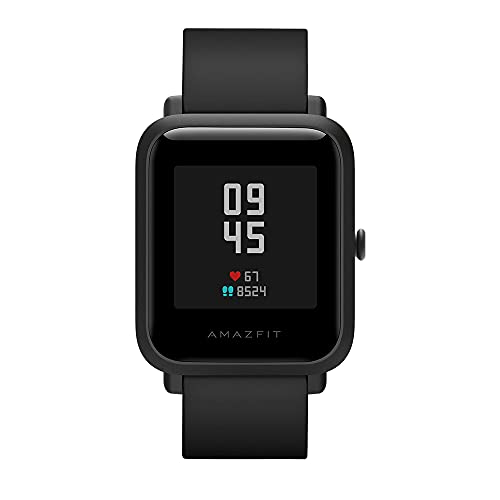 Amazfit Bip S Smartwatch 5ATM GPS GLONASS Inteligente Reloj Bluetooth Bip 2 para Android y iOS Version Global (Negro), 4+64GB