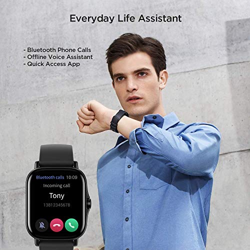 Amazfit GTS 2Reloj Inteligente Fitness 90 Modos Deportivos 5 ATM Mediciones de oxígeno 3GB Almacenamiento de Música Llamadas telefónicas Bluetooth