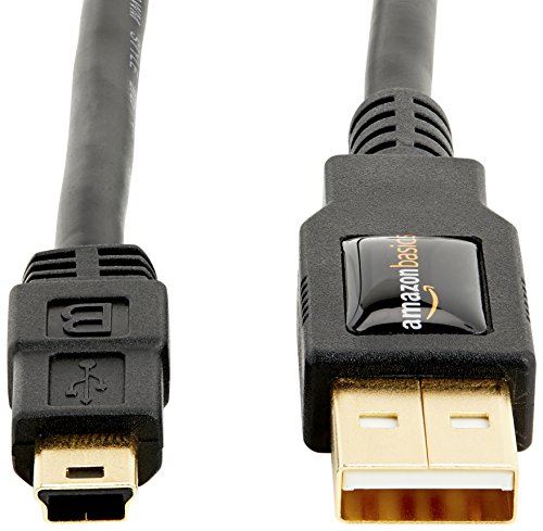 Amazon Basics - Cable USB 2.0 de tipo A a tipo B mini (0,9 m)