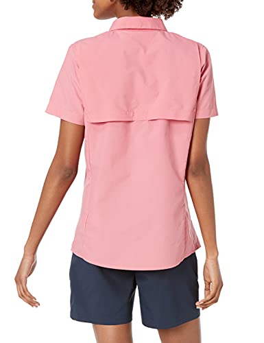 Amazon Essentials Short-Sleeve Classic Fit Outdoor Shirt with Chest Pockets Camisa, Rosa, M