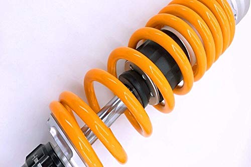 Amortiguador de Choque Amortiguadores 8MM Muelle 305mm Aire/Nitrógeno Motocicleta AMORTIGUADORES Aptos Fit For La Yamaha/Suzuki/Kawasaki/Bicis De La Suciedad/ATV Amarillo Amortiguador Muelle