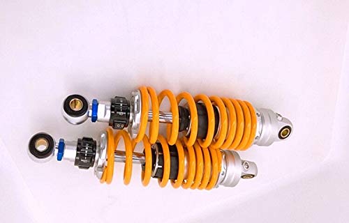 Amortiguador de Choque Amortiguadores 8MM Muelle 305mm Aire/Nitrógeno Motocicleta AMORTIGUADORES Aptos Fit For La Yamaha/Suzuki/Kawasaki/Bicis De La Suciedad/ATV Amarillo Amortiguador Muelle