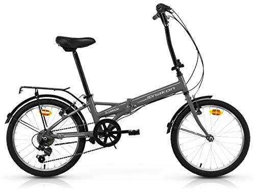 Anakon Folding Sport Bicicleta Plegable, Adultos Unisex, Gris