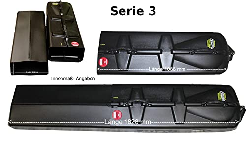 Angelshop Berger Serie 1/2 / 3 - Maletín para caña de pescar telescópica, Negro
, Bag-Serie-3