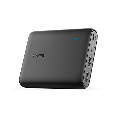 Anker PowerCore 13000, Batería externa Universal, Micro-USB, 13000 mAh, USB, 46,8 Wh, color negro