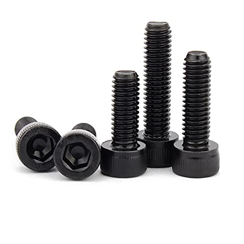 ANSIEDIO M16 Tornillos Allen Negro Tornillos de Cabeza Hexagonal Interior de Acero Carbono Hex Socket Cap Tornillos de Alta Resistencia - M16×120mm,1 pcs