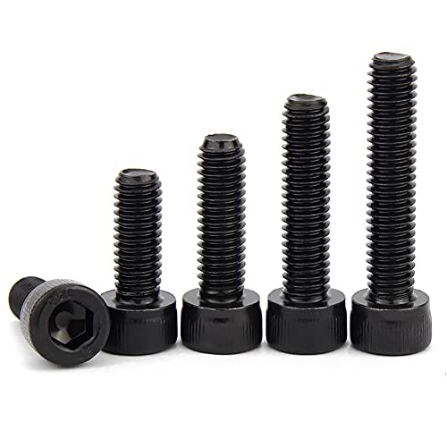 ANSIEDIO M16 Tornillos Allen Negro Tornillos de Cabeza Hexagonal Interior de Acero Carbono Hex Socket Cap Tornillos de Alta Resistencia - M16×120mm,1 pcs