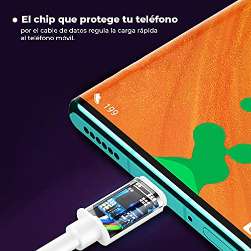 APOKIN® Cable Tipo-C Corto [30 cm],Cable Tipo C de Carga Ultra Rápida 100W/18WPD 20V/5A PD con E-Mark Chip y Cable de Datos para MacBook Pro,iPad Pro, Samsung, Oppo, Xiaomi, Realme, VIVO, Huawei