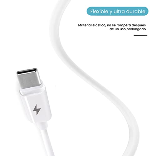 APOKIN® Cable Tipo-C Corto [30 cm],Cable Tipo C de Carga Ultra Rápida 100W/18WPD 20V/5A PD con E-Mark Chip y Cable de Datos para MacBook Pro,iPad Pro, Samsung, Oppo, Xiaomi, Realme, VIVO, Huawei