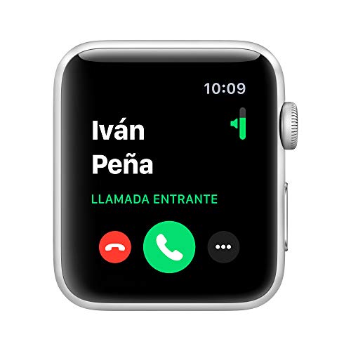 Apple Watch Series 3 (GPS, 42mm) Aluminio en Plata - Correa Deportiva Blanco