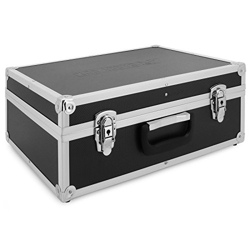 AR Carry Box® - Maletín de aluminio para herramientas, vacío, con unas medidas de 450 x 320 x 175 mm, negro