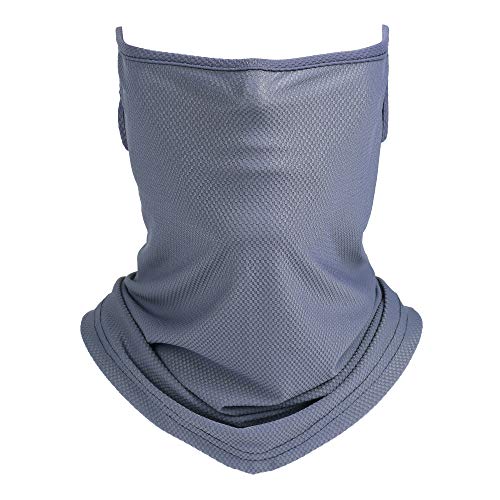 Arcweg Braga de Cuello Hombre Moto Deportes Braga de Cabeza Bandana Tubular Oreja de Montaje Verano al Aire Libre Elástico Transpirable 24.5 * 35.5cm Gris Oscuro