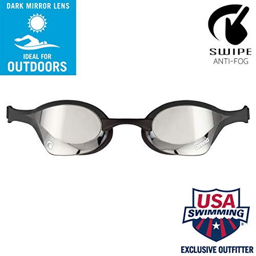 ARENA Gafas Cobra Ultra Swipe Mirror Natación, Unisex niños, Silver/Black, Talla Única