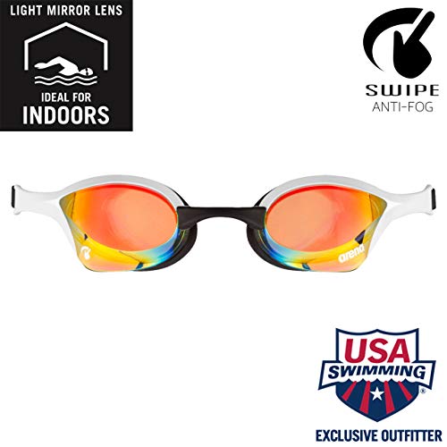 ARENA Gafas Cobra Ultra Swipe Mirror Natación, Unisex niños, Yellow Copper, Talla Única