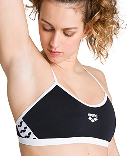 ARENA W Drawing Swim Pro Back One Piece L Bikini Set, Womens, Black/White, 42