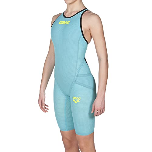 ARENA W Pwsk Carbon Flex Bañador de Competición, Mujer, Turquesa (Turquoise/Black), 28