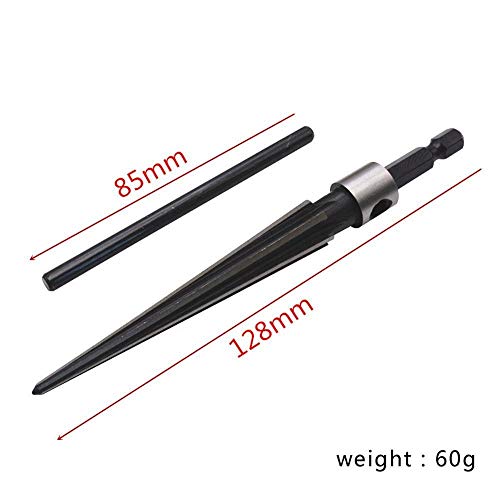Argerrant 3-13mm Puente Estenopeico Escariador de Mano de la manija T cónico 6 Estriado Chamf Reaming Carpintero Herramienta de Corte Núcleo Broca (tamaño : 3-13mm)