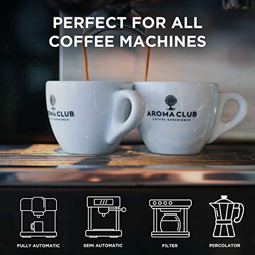 Aroma Club Café en Grano 1 kg - Café Tueste Medio Elegant Vesper – Café 100% Arábica Costa Rica Tueste Lento – Para todas las máquinas de café