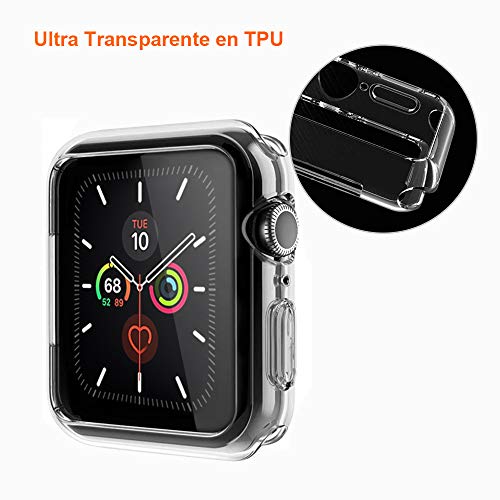 AsBellt Funda para Apple Watch 44mm Series 6 5 4 SE (2 Unidades) Protector de Pantalla, Carcasa de iWatch 44mm Serie 6/5/4/SE Hermès, Nike+ Edition