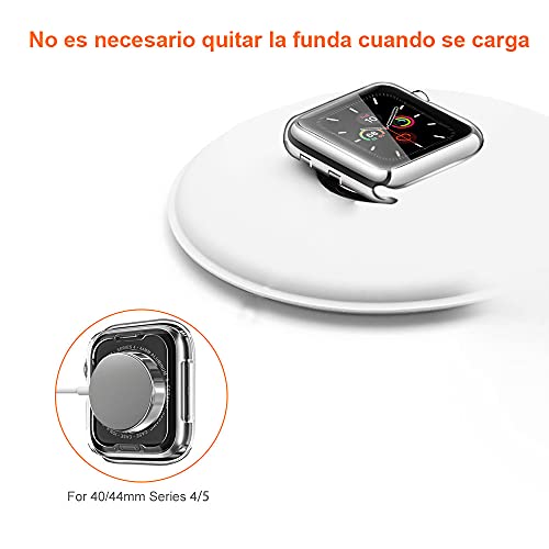 AsBellt Funda para Apple Watch 44mm Series 6 5 4 SE (2 Unidades) Protector de Pantalla, Carcasa de iWatch 44mm Serie 6/5/4/SE Hermès, Nike+ Edition