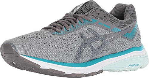 ASICS 1012A029 Women's GT-1000 7 (D) Running Shoe, Stone Grey/Carbon - 10 D US